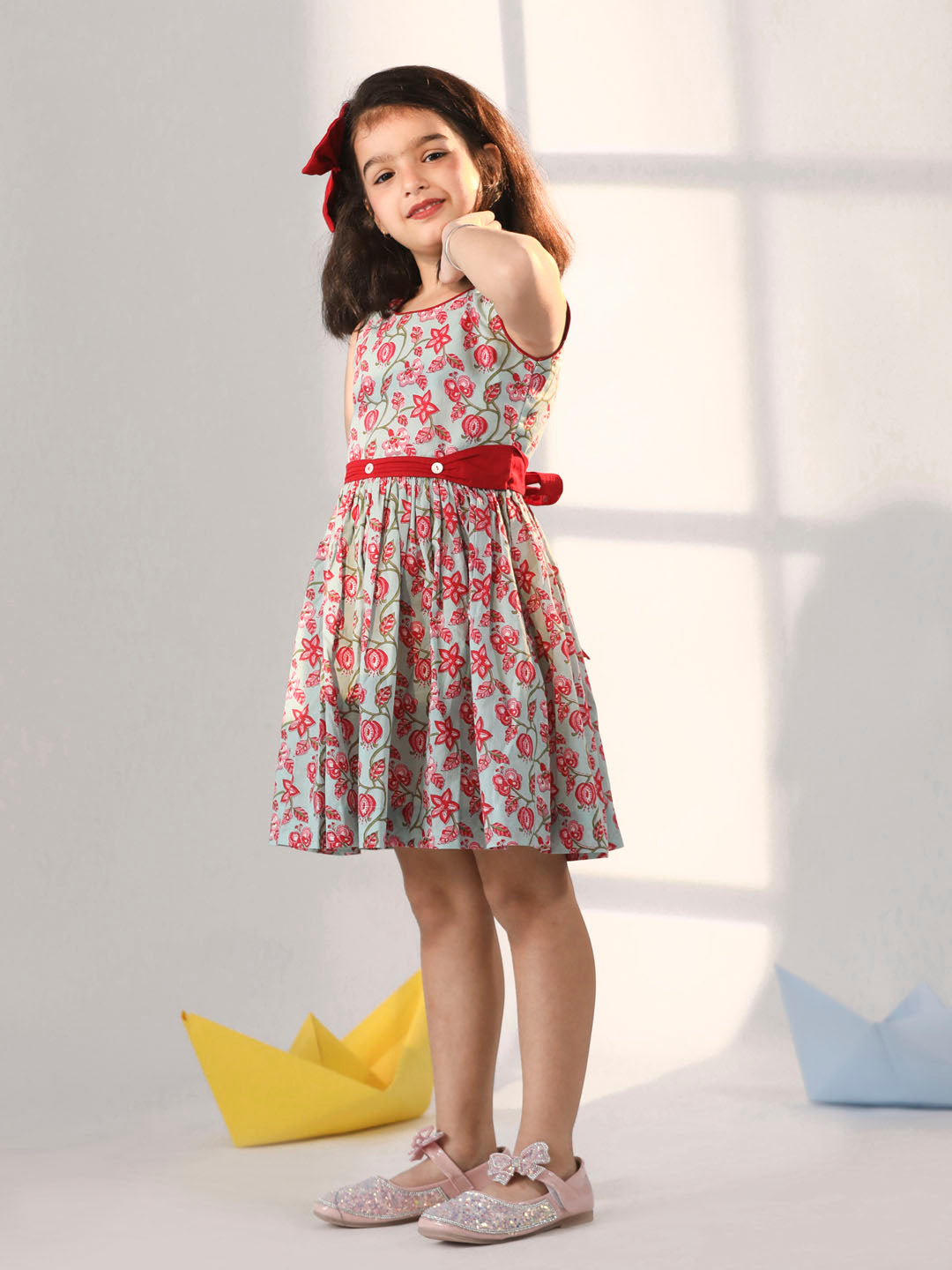Girl's' Aqua Dress