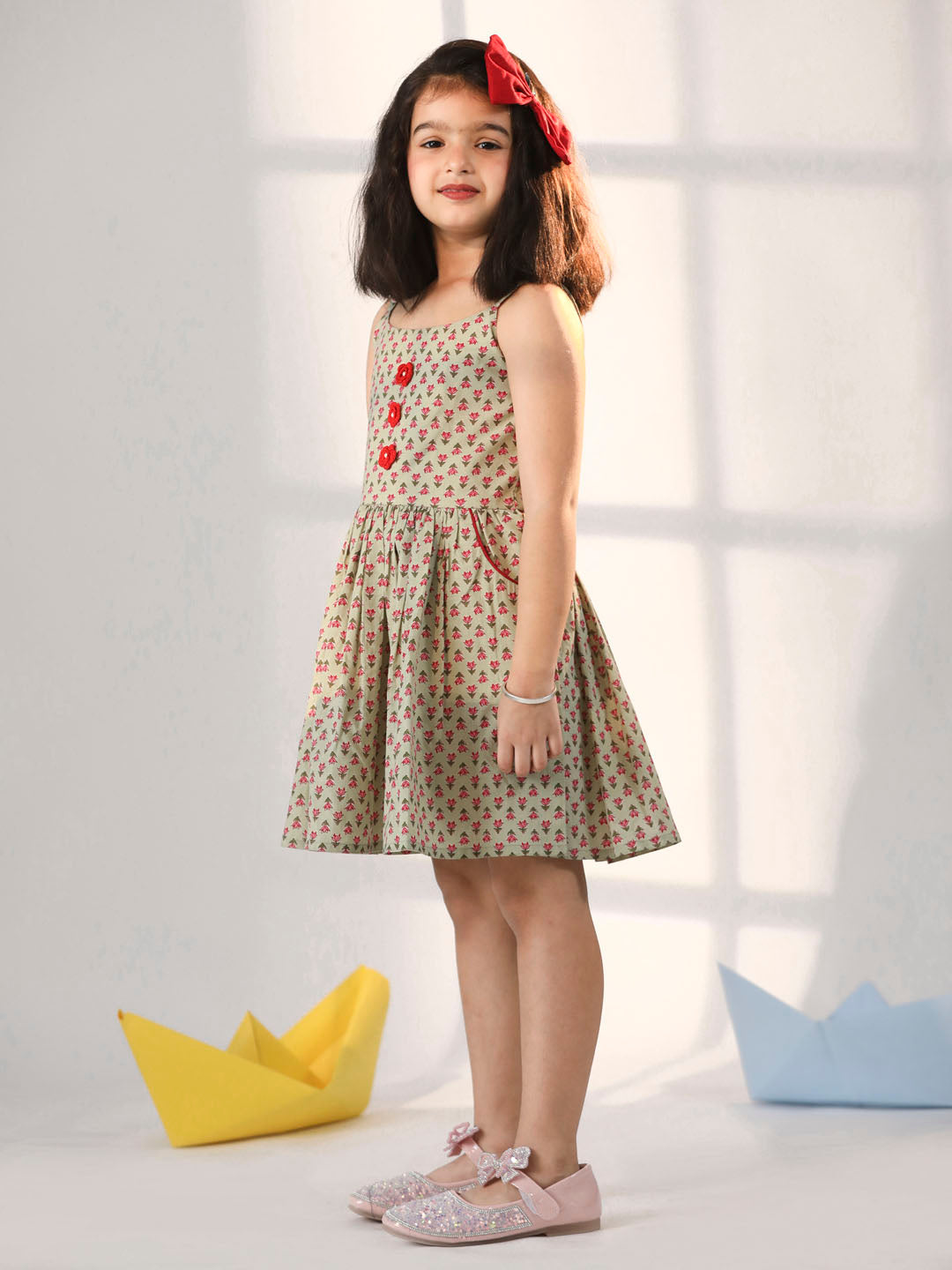 Girl's' Mint Green Dress