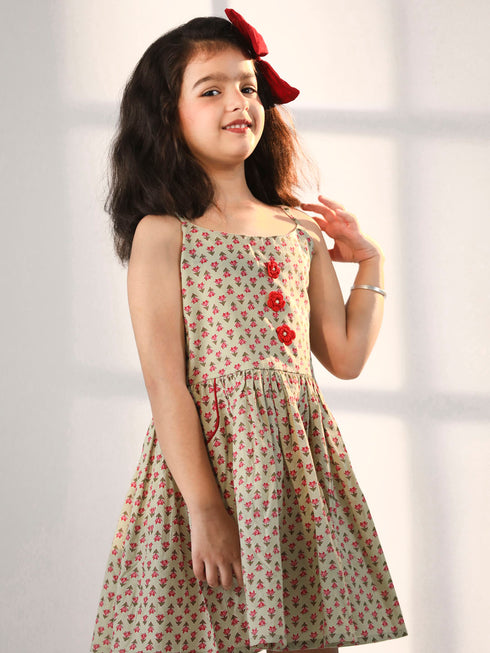 Girl's' Mint Green Dress