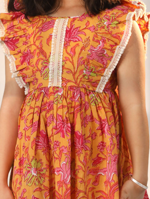 Girl's' Mustard Dress