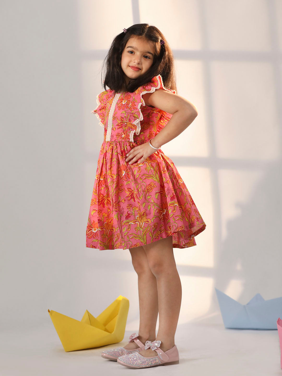 Girl's' Pink Dress