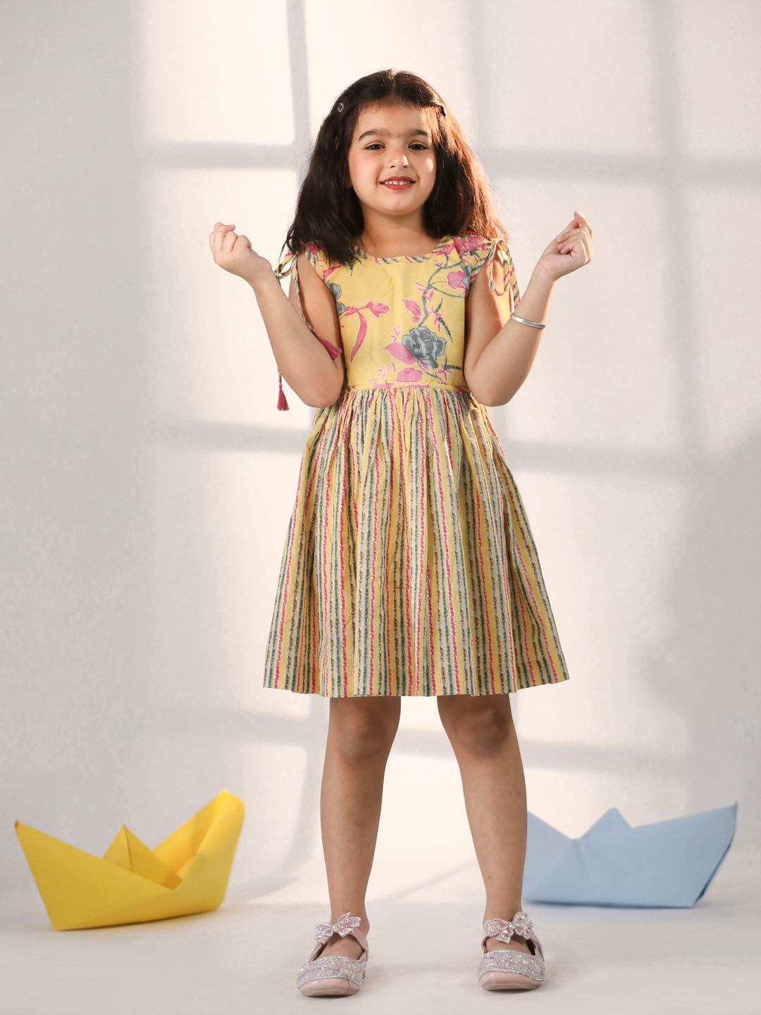 Girl's' Yellow Dress
