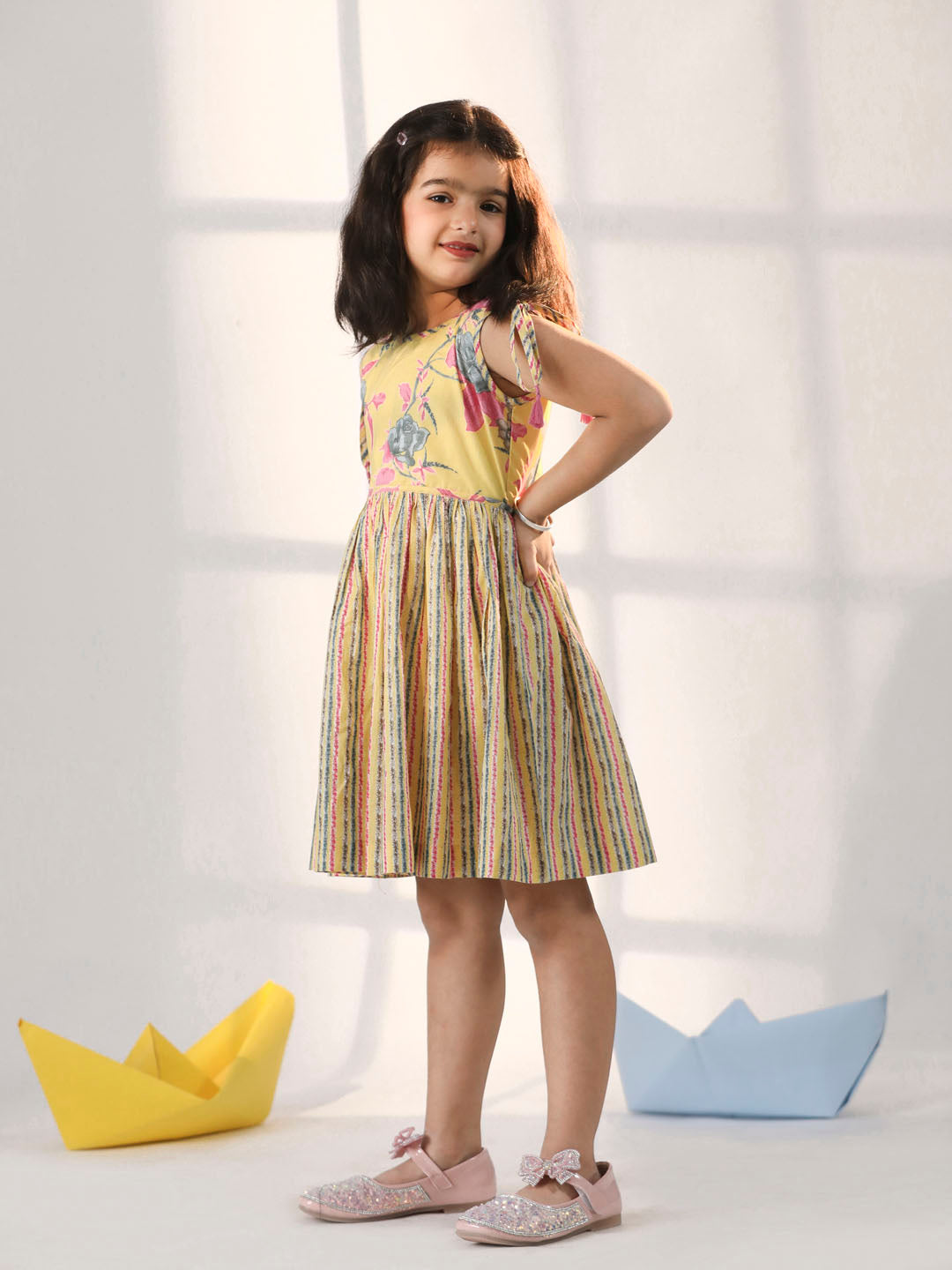 Girl's' Yellow Dress