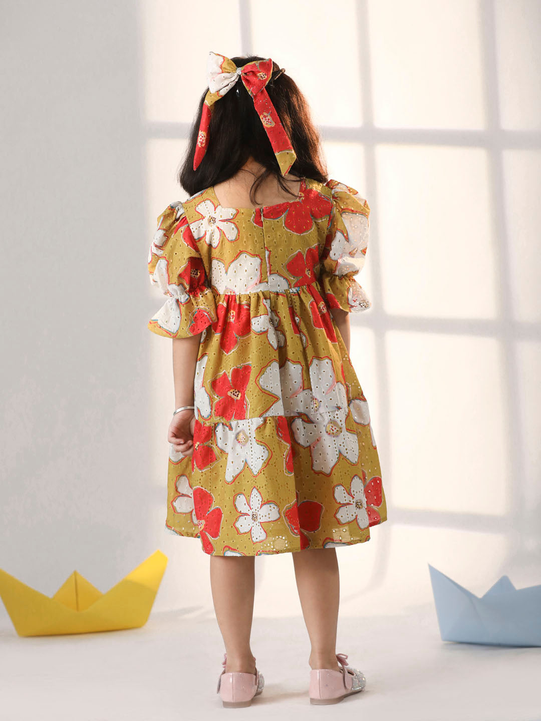 Girl's' Mustard Dress