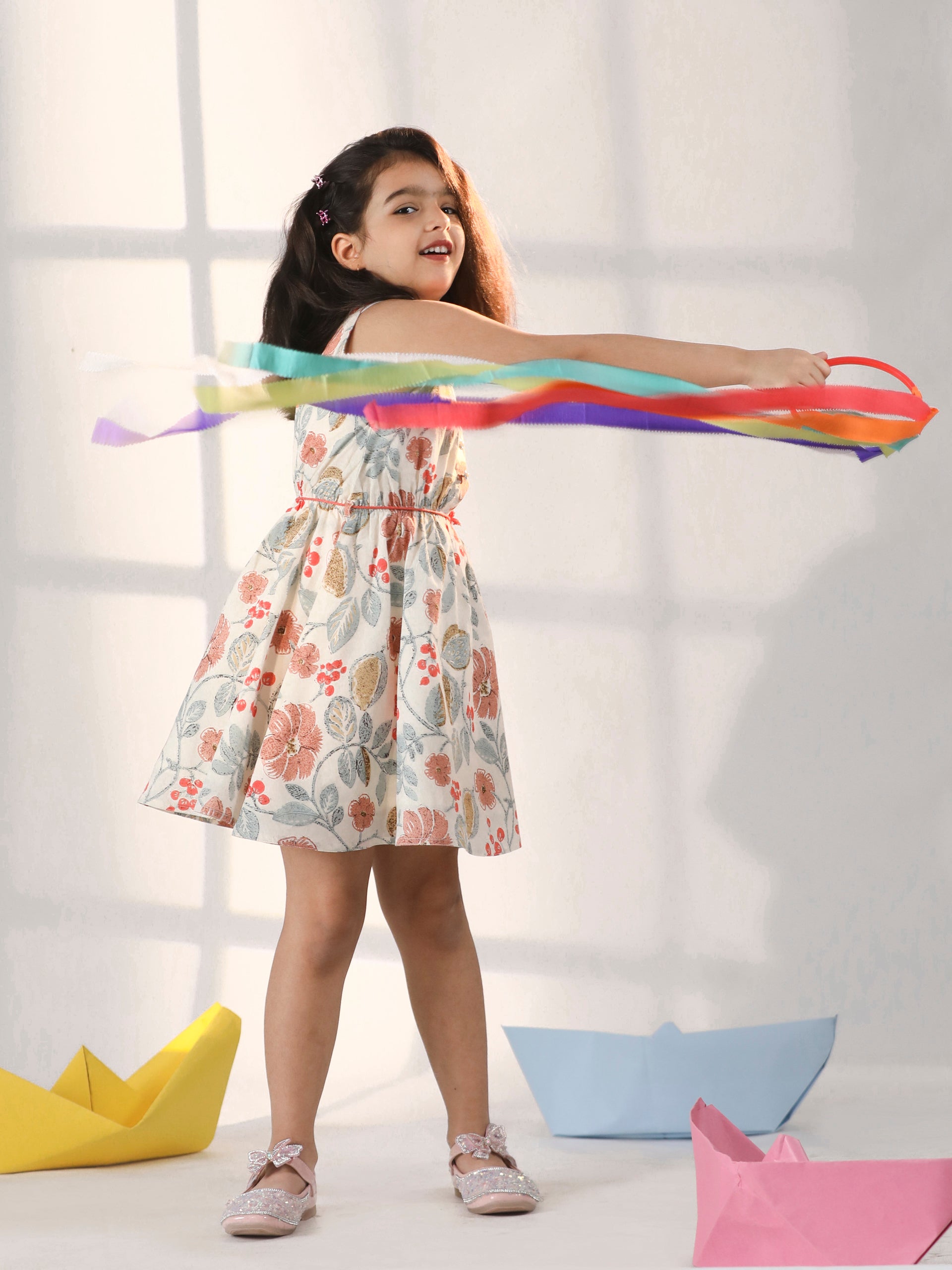 Girl's' Multi Color Dress