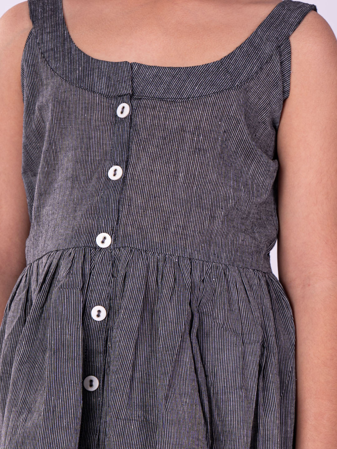 Girl's' Handloom Cotton Kurta And Straight Pant Set