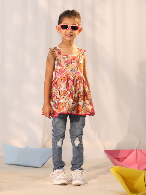 Girl's' Multi Color Tunic