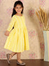 Girl's Mustard Pure Cotton Chikankari Kurta