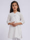 Girl's' White Only Kurta
