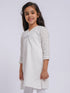 Girl's' White Only Kurta