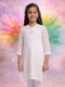 Girl's' White Only Kurta