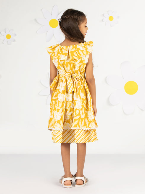 Girl's' Mustard Dress