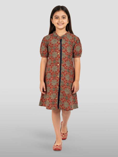 Girl's' Rust Dress