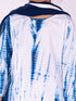 Girl's Blue & White Pure Cotton Tie-Dye Kurta Leggings & Dupatta Set