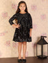 Girl's Black Mirror Kurta