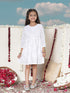 Girl's White Mirror Kurta