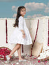 Girl's White Mirror Kurta