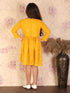 Girl's Yellow Mirror Kurta