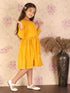 Girl's Yellow Mirror Kurta