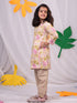 Girl's' Yellow Printed Kurta Patiala Set