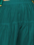 Girl's Green Kurta Salwar And Dupatta Set