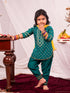 Girl's Green Kurta Salwar And Dupatta Set