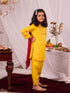Girl's Yellow Kurta Salwar And Dupatta Set