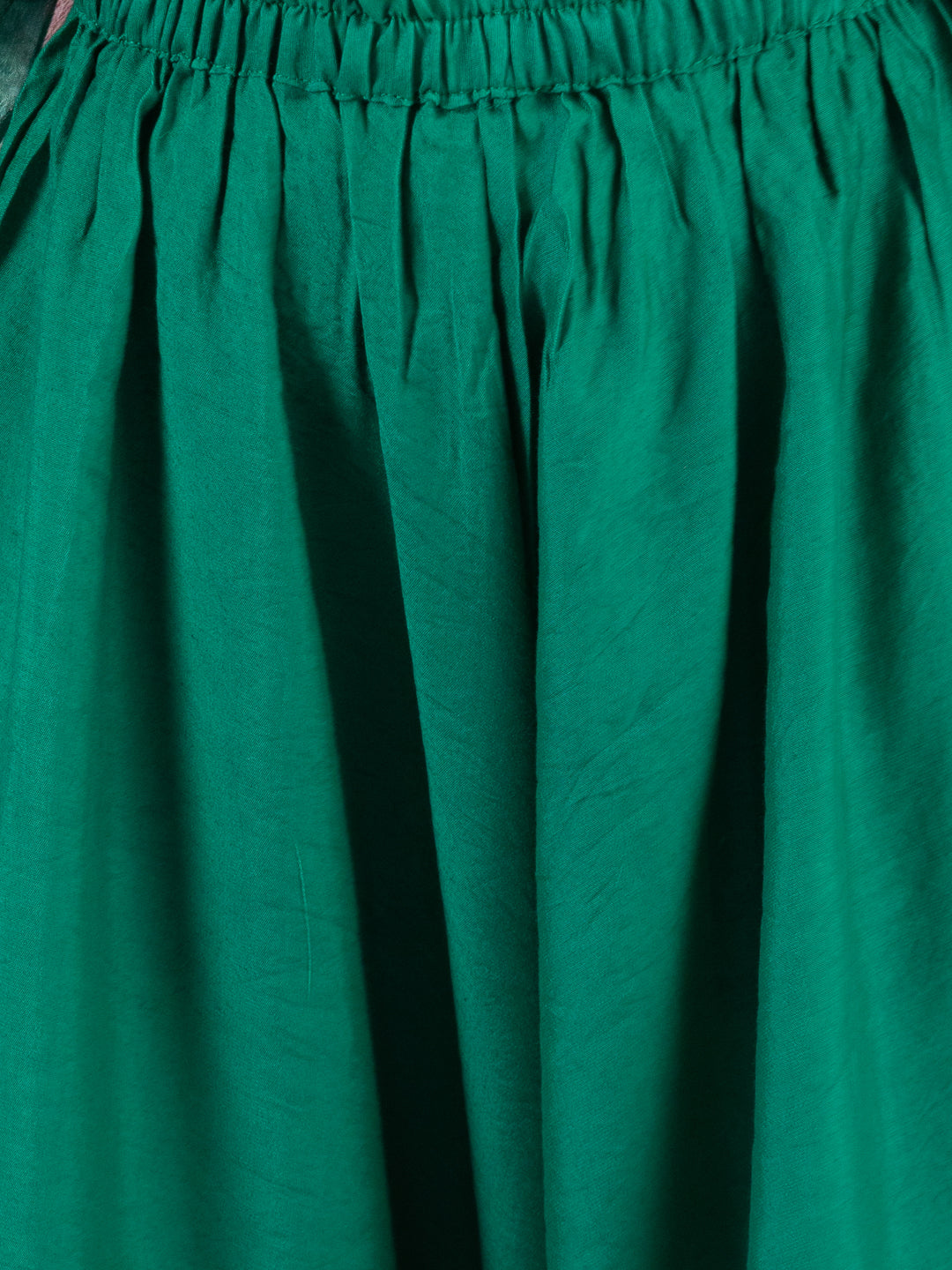 Girl's' Green Kurta Palazzo Set