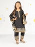 Girl's' Black Kurta Set With Dupatta
