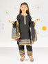 Girl's' Black Kurta Set With Dupatta