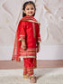 Girl's' Kurta Set With Dupatta