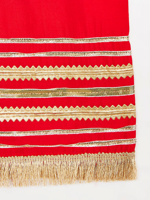 Girl's' Kurta Set With Dupatta