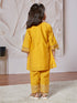 Girl's' Yellow Kurta Set With Dupatta