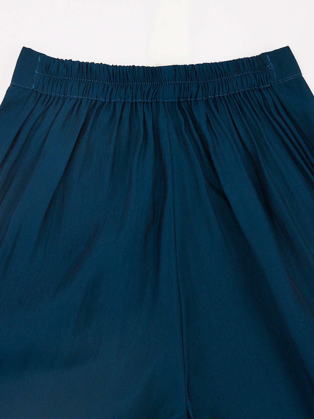 Girl's' Turquoise Kurta Set With Dupatta