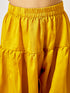 Girl's Mustard Sequin Kurta Patiala Set With Dupatta