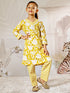 Girl's Yellow Cotton Kurta Pyjama Set