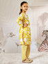 Girl's Yellow Cotton Kurta Pyjama Set