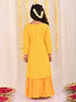 Girl's' Yellow Embellished Kurta Palazzo Set