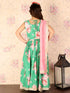 Girl's Green Embellished Lehenga Set