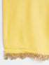 Girl's' Yellow Silk Blend Embellished Lehenga Set
