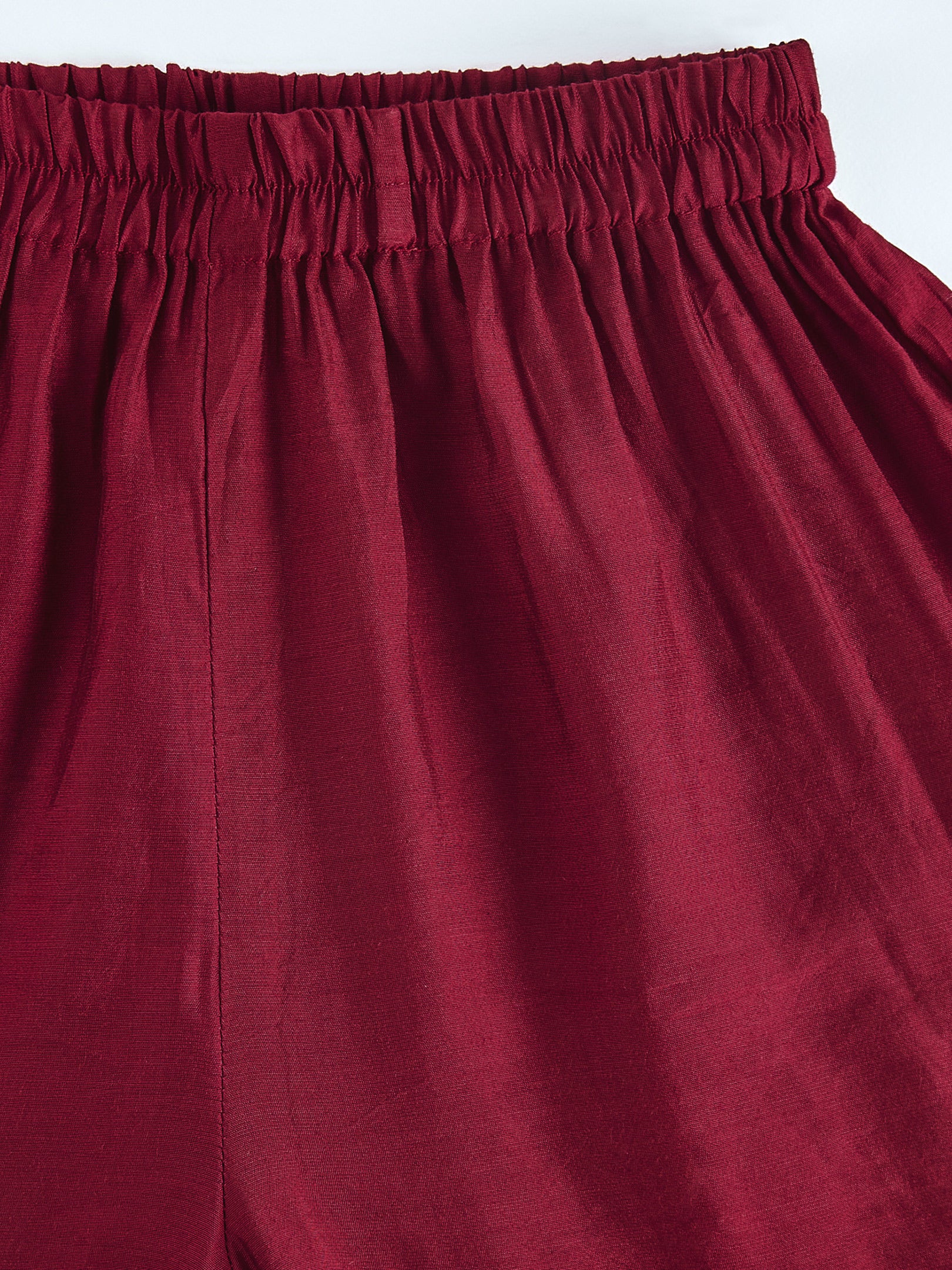 Girls' Grey Printed Tunic With Palazzo Set