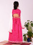 Girl's' Pink Lehenga Set