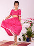 Girl's' Pink Lehenga Set