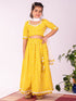 Girl's' Yellow Lehenga Set