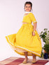 Girl's' Yellow Lehenga Set