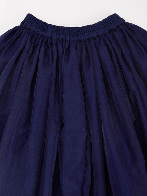 Girl's' Navy Blue Girl's Lehenga Choli