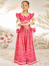 Girl's Red Cotton Lehenga Set