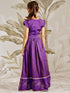 Girl's Purple Silk Lehenga Set