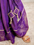 Girl's Purple Silk Lehenga Set