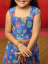 Vastramay Girls Blue Organza Lehenga Set